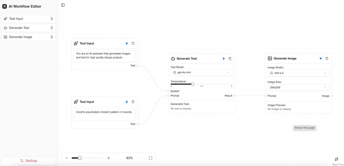 AI Workflow Template screenshot